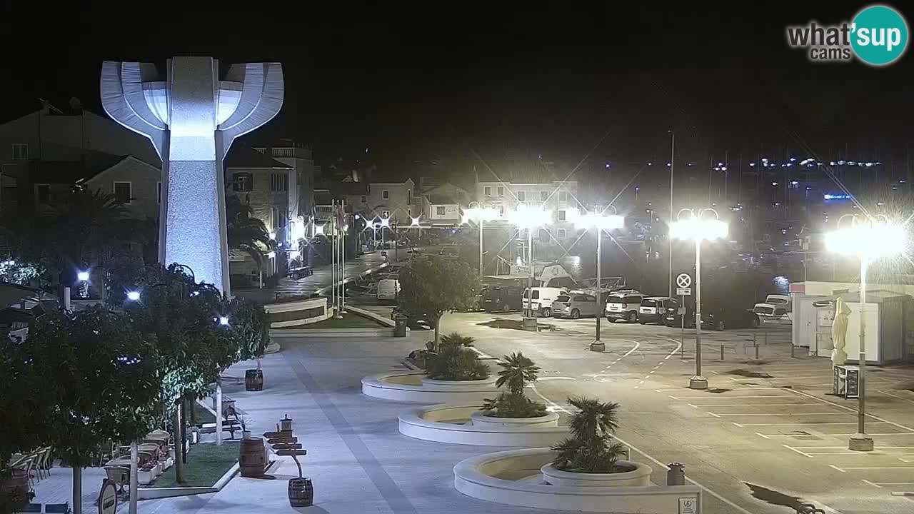 Vodice Live webcam – marina and  seafront