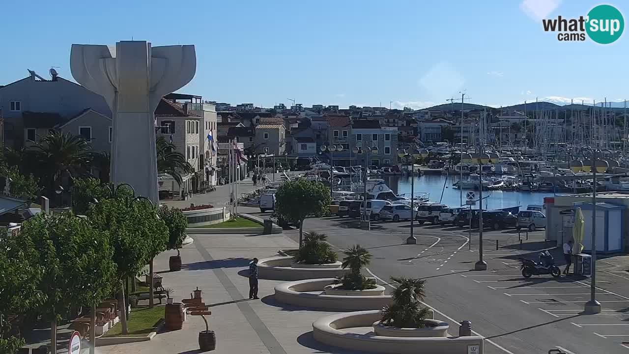 Vodice web kamera – marina i riva