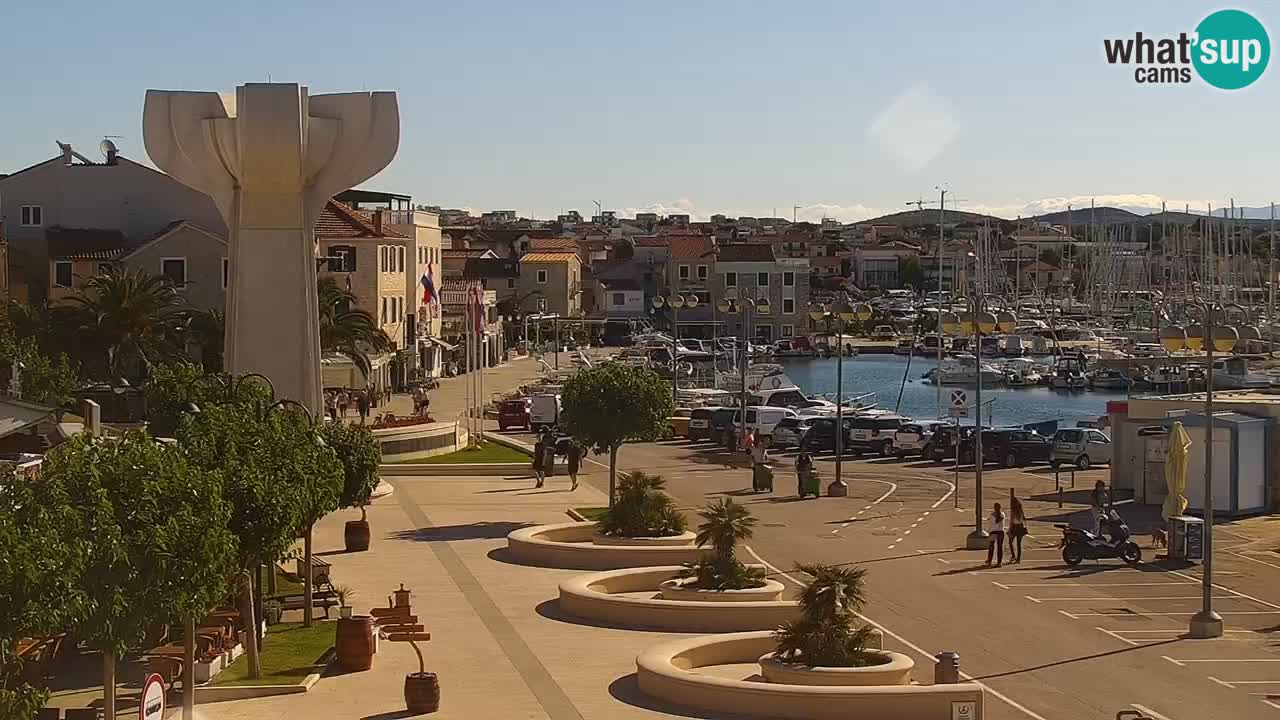 Vodice Live webcam – marina and seafront