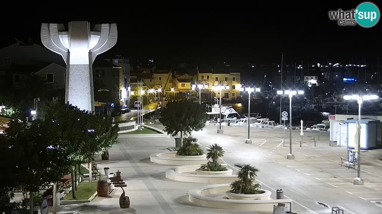 Vodice Live webcam – marina and  seafront