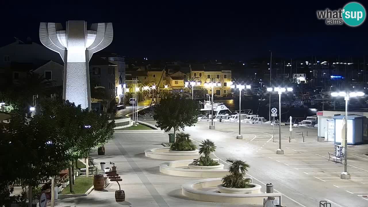 Vodice web kamera – marina i riva