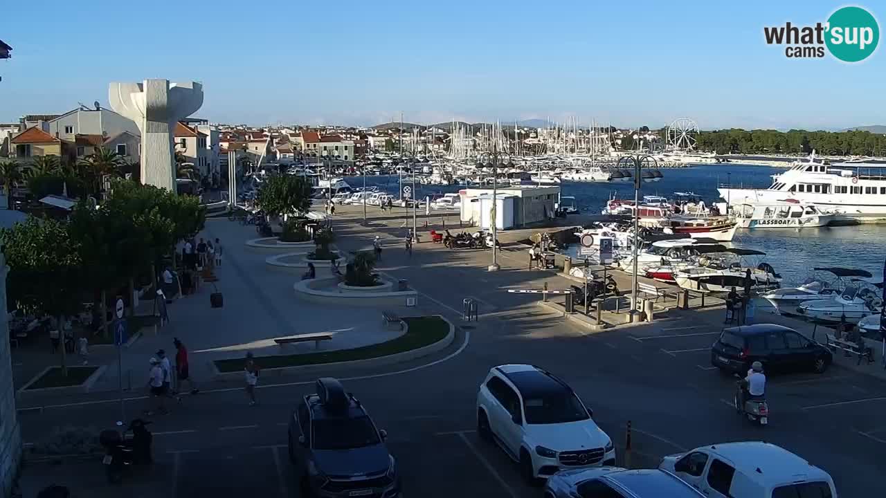 Vodice Live webcam – marina and seafront