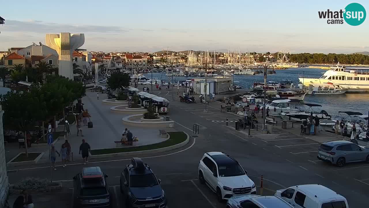 Vodice Live webcam – marina and seafront