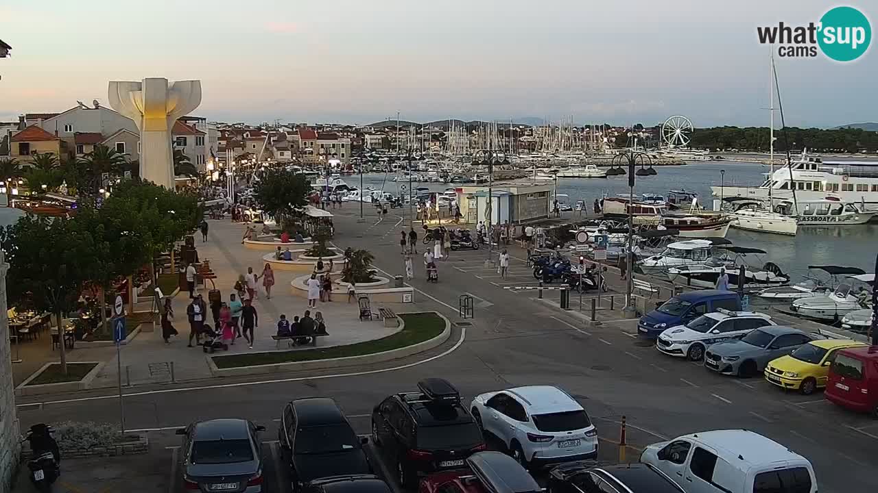 Vodice Live webcam – marina and  seafront