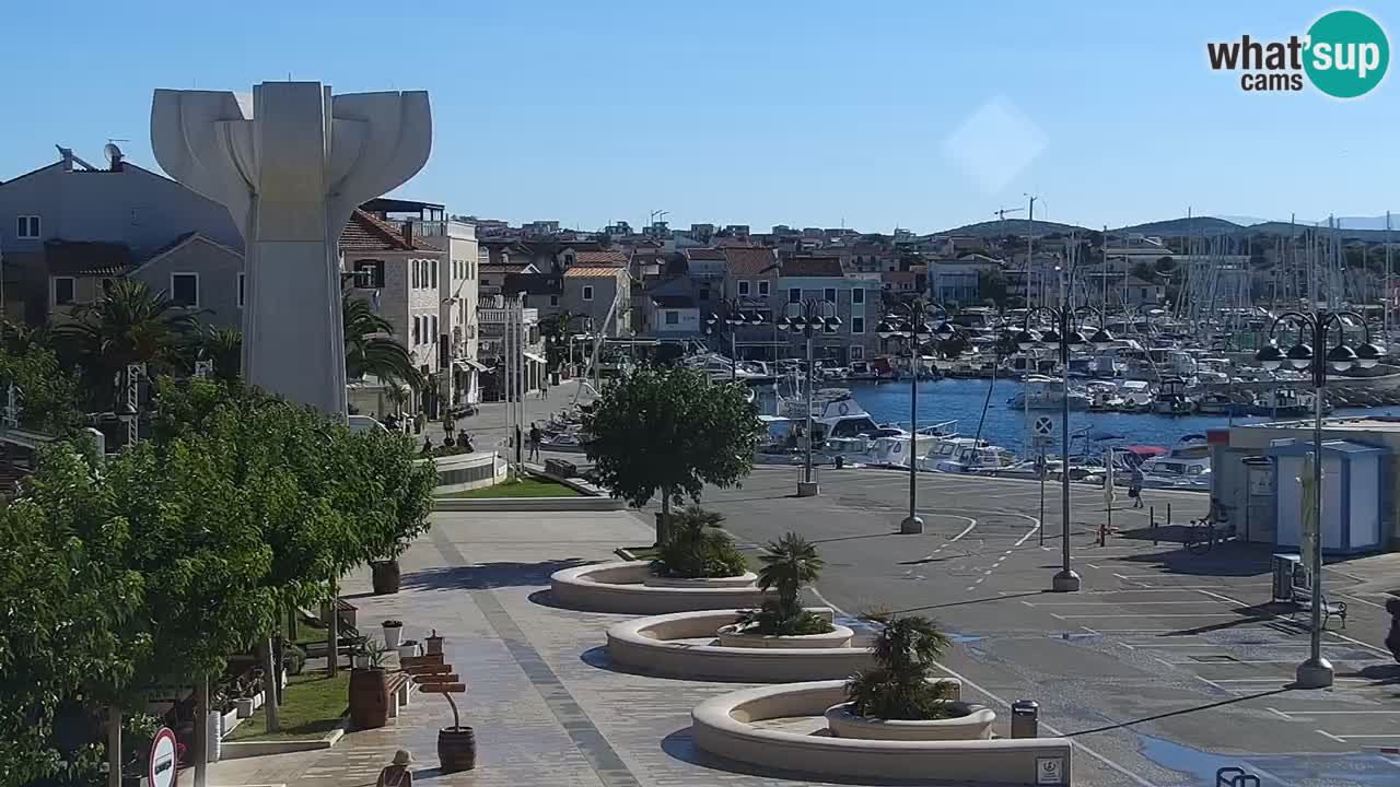 Vodice web kamera – marina i riva