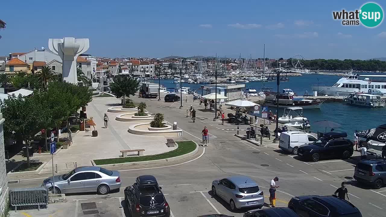 Vodice Live webcam – marina and  seafront