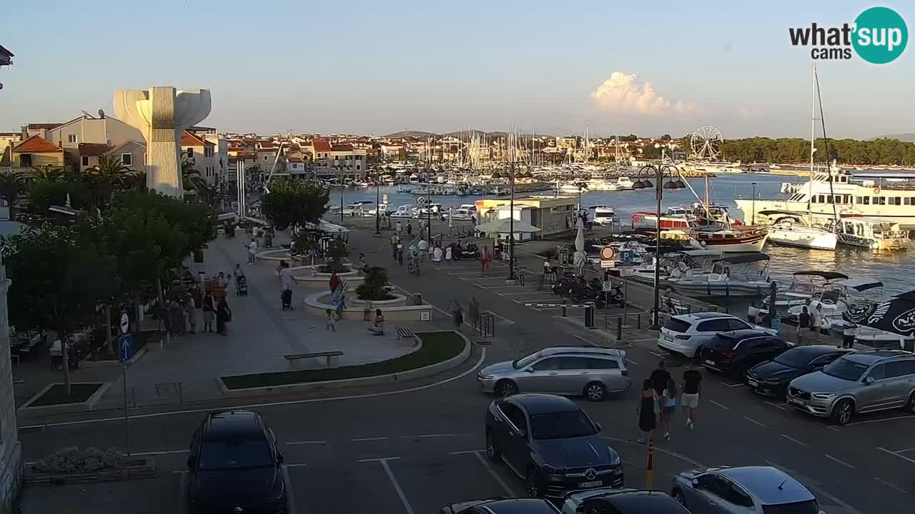 Vodice Live webcam – marina and  seafront
