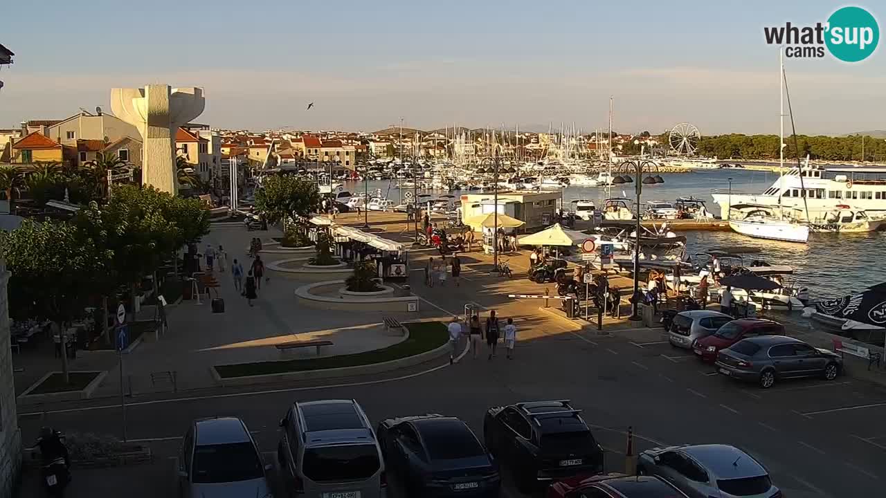 Vodice Live webcam – marina and  seafront