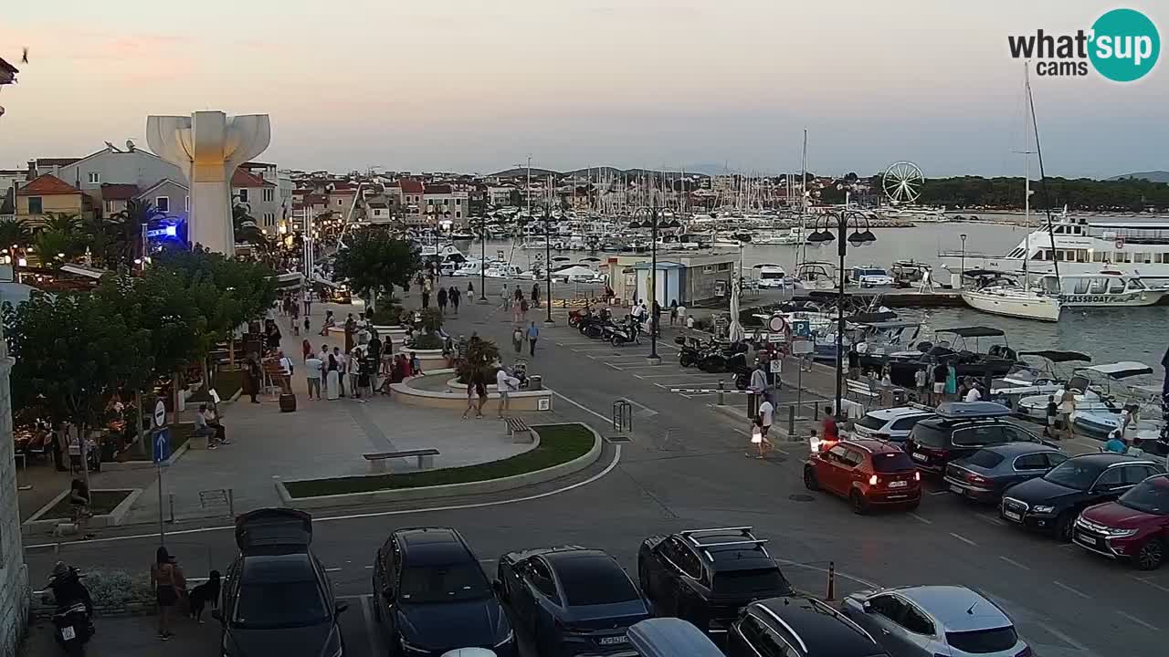 Vodice Live webcam – marina and  seafront