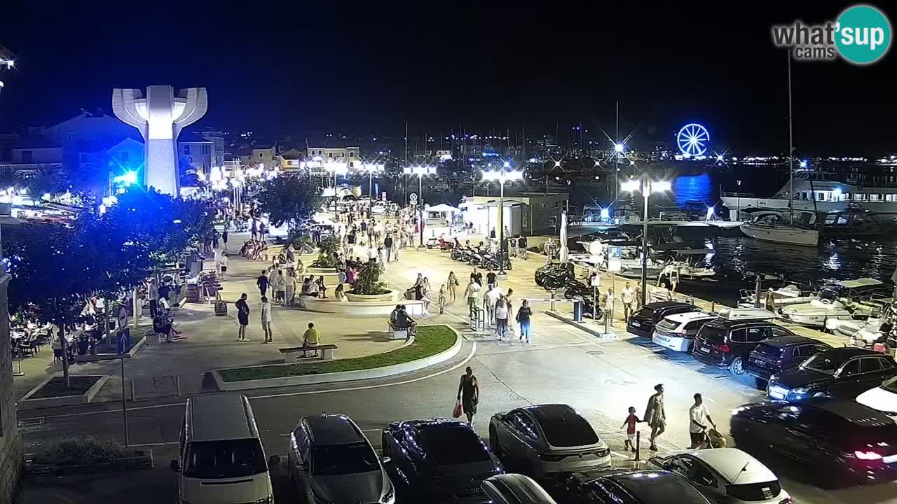 Vodice spletna kamera – marina in riva