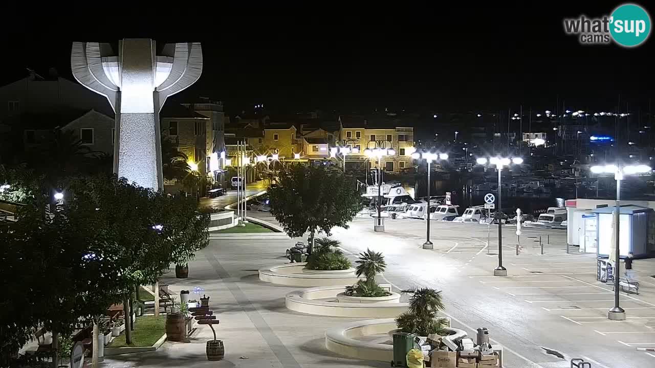 Vodice web kamera – marina i riva