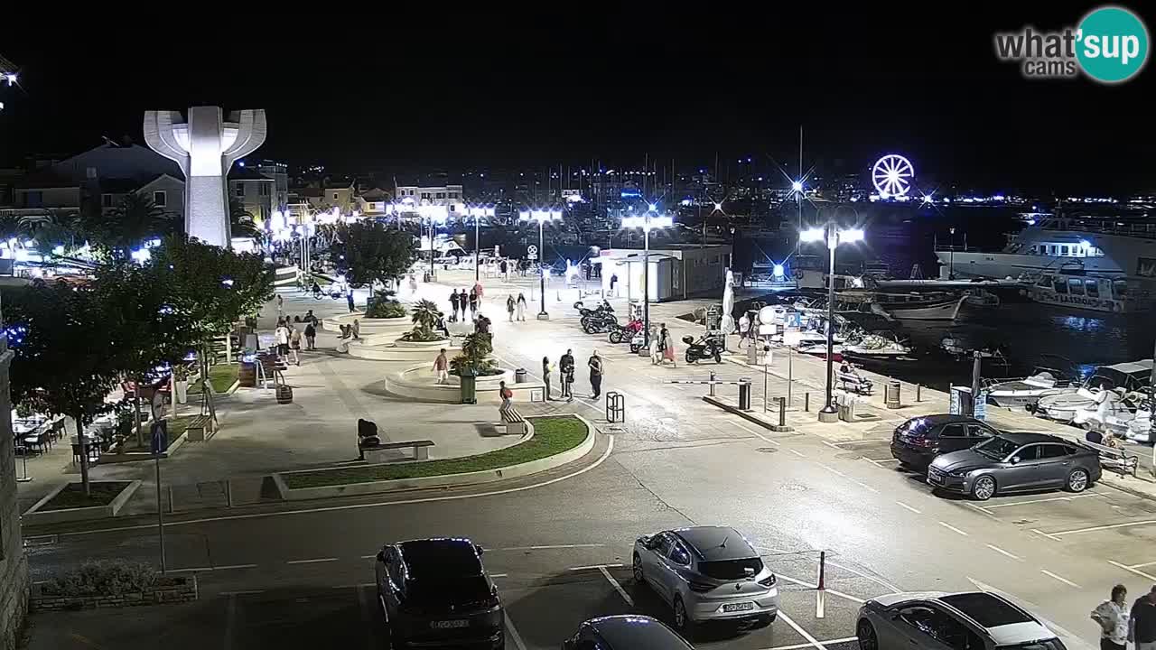 Vodice Live webcam – marina and  seafront