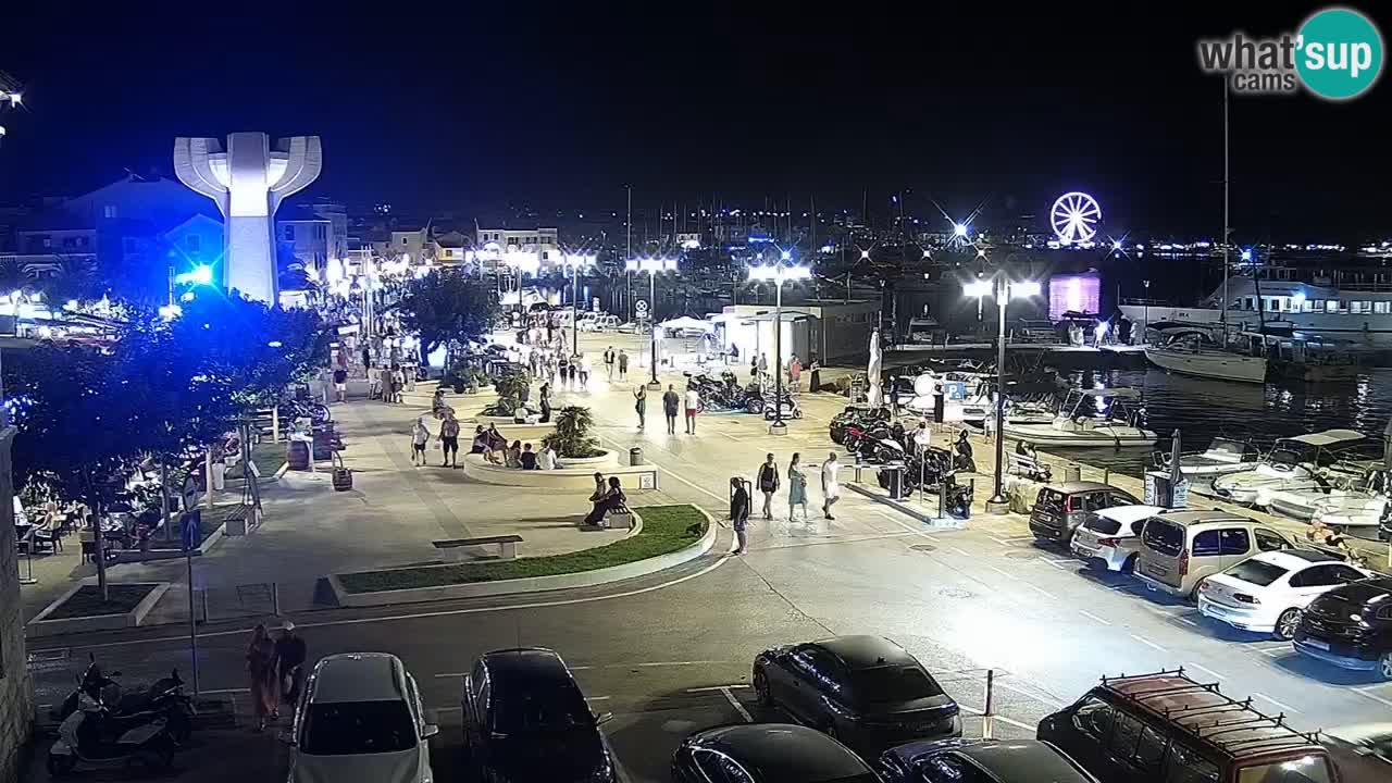 Vodice Live webcam – marina and seafront