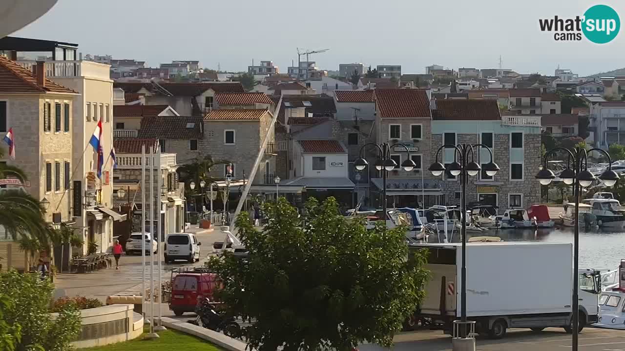 Vodice Live webcam – marina and  seafront