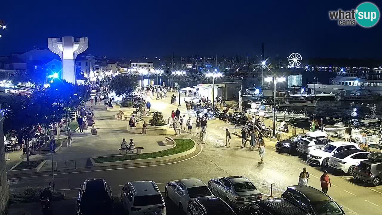 Vodice Live webcam – marina and seafront