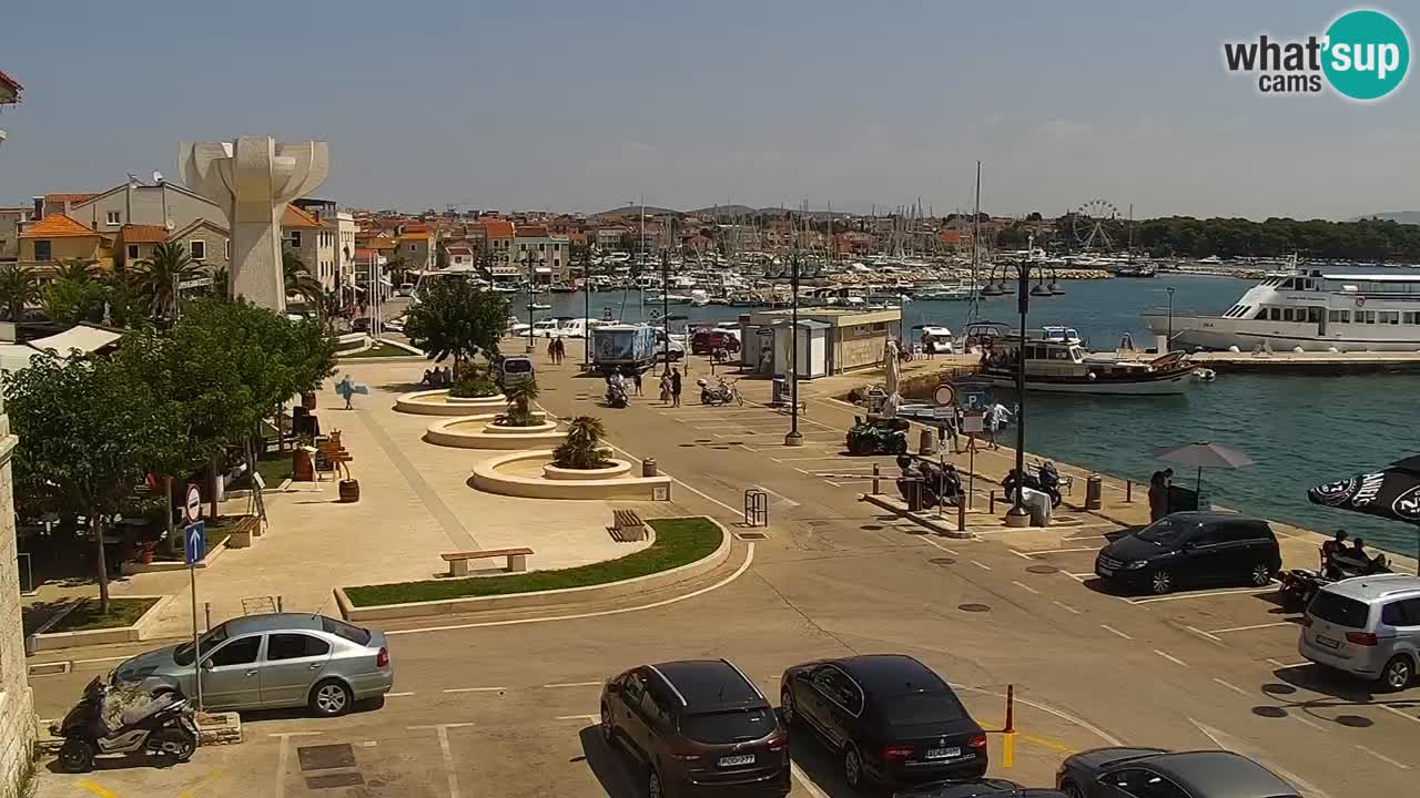 Vodice Live webcam – marina and  seafront