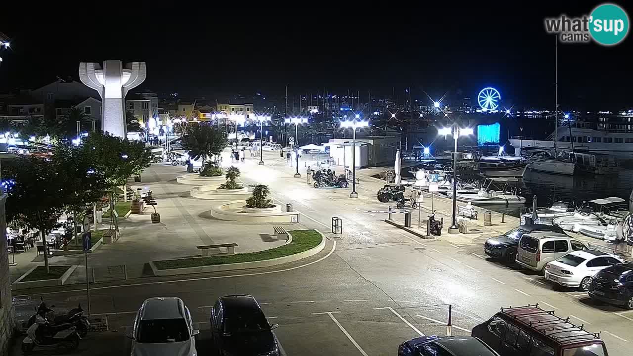 Vodice Live webcam – marina and  seafront