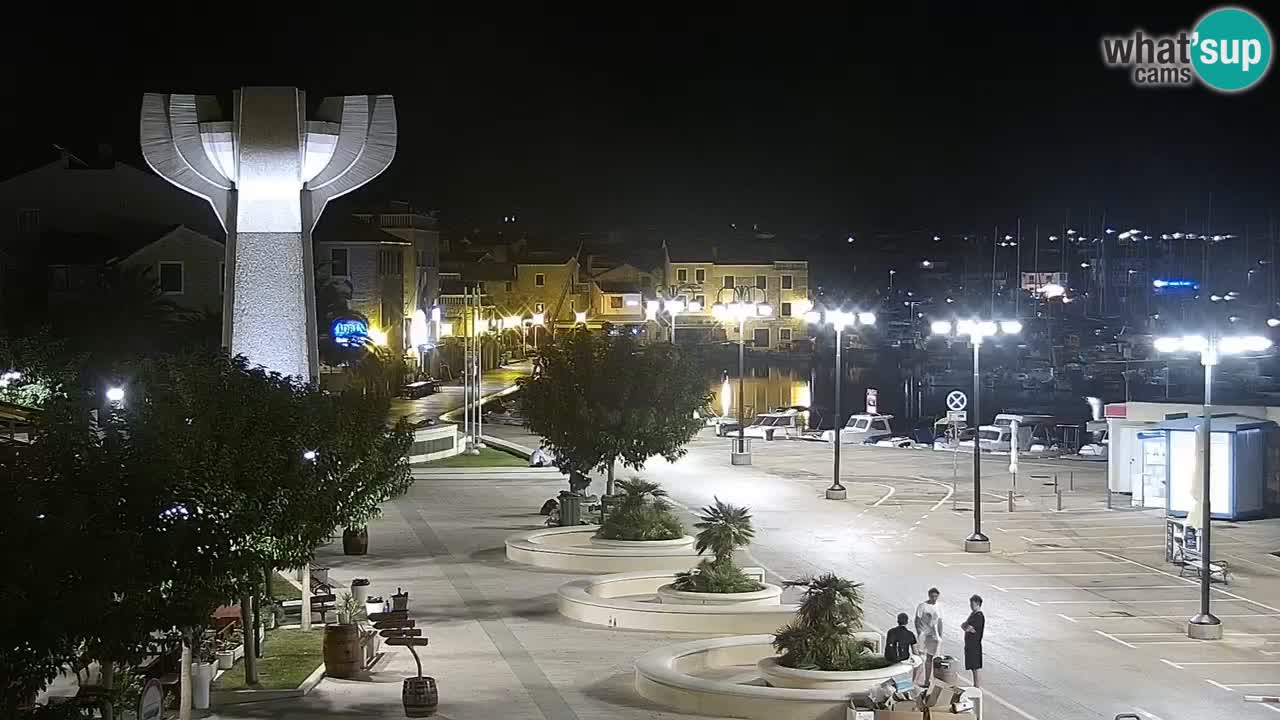 Vodice Live webcam – marina and seafront