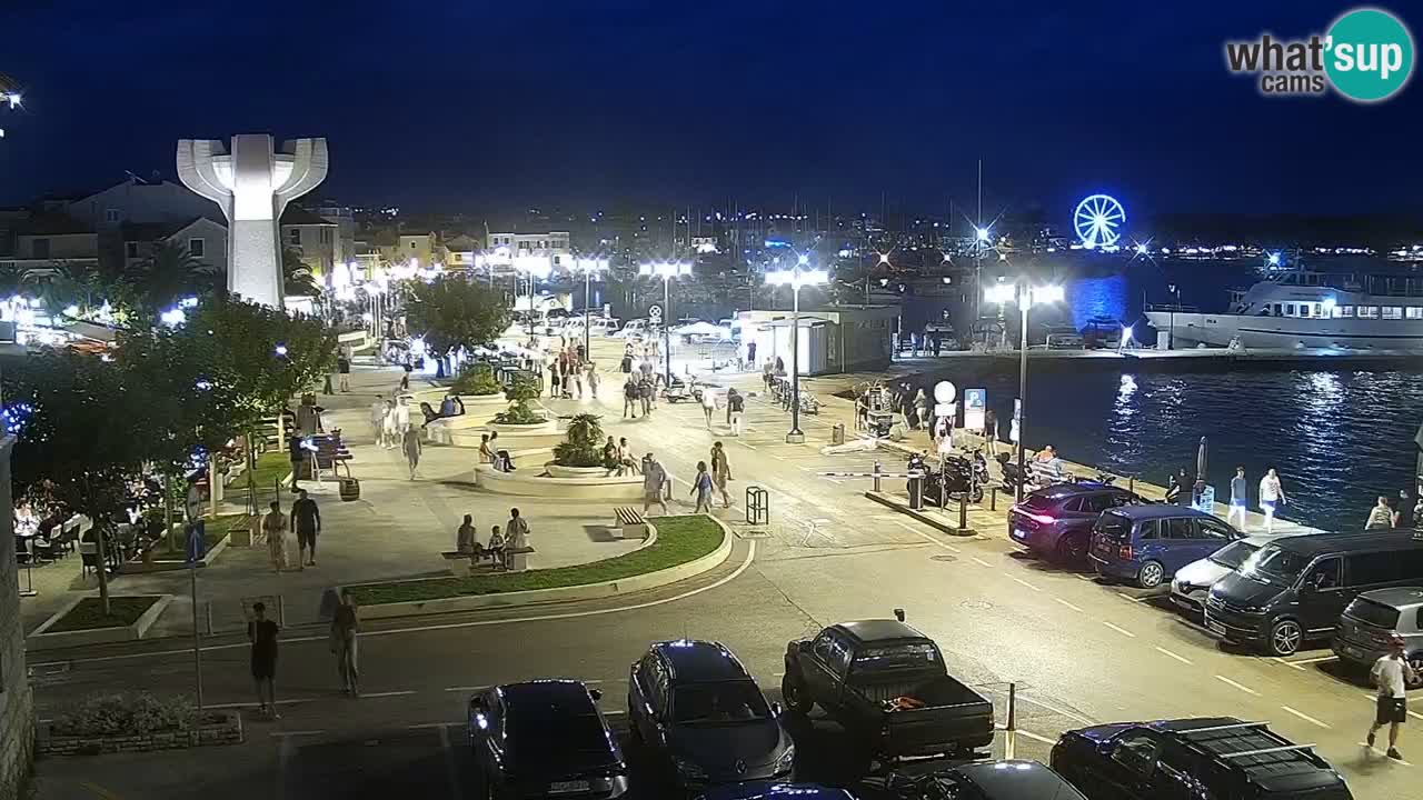 Vodice Live webcam – marina and  seafront