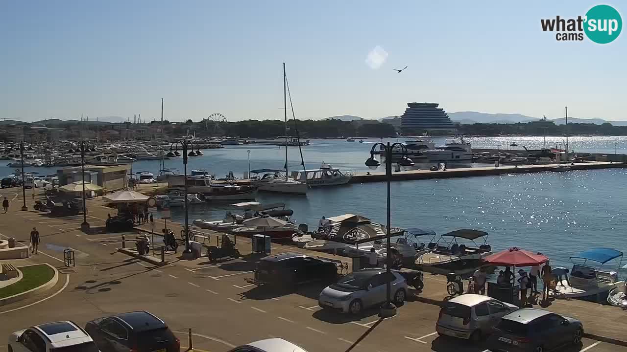 Vodice Live webcam – marina and  seafront