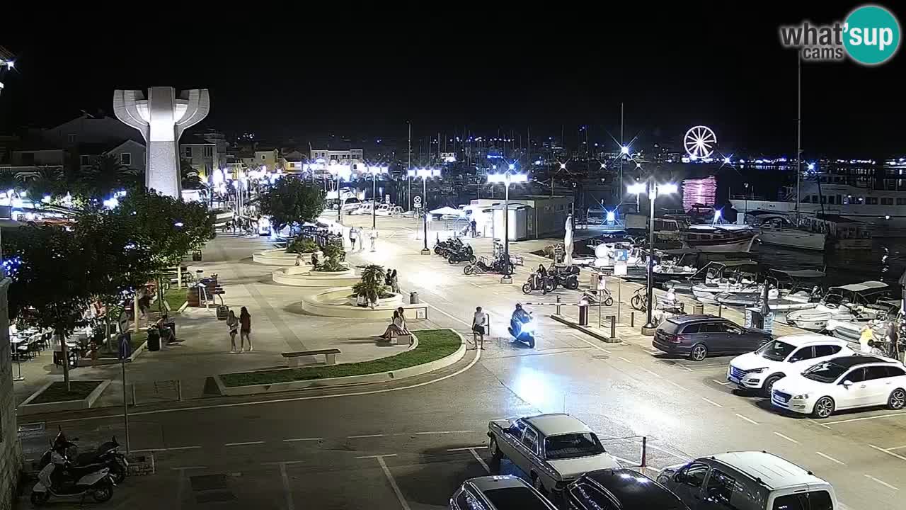 Vodice Live webcam – marina and seafront