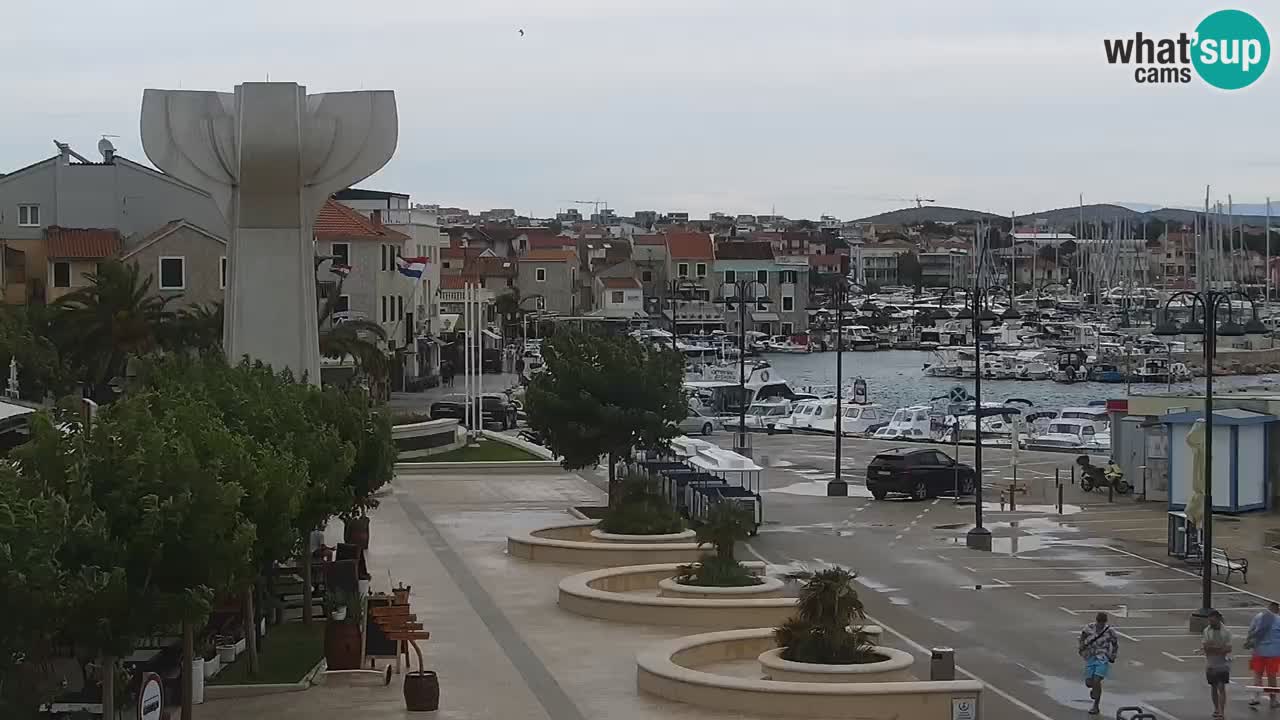Vodice web kamera – marina i riva