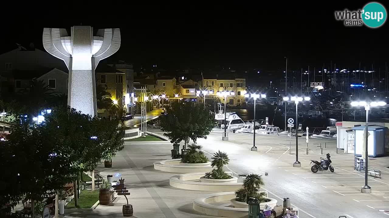 Vodice spletna kamera – marina in riva