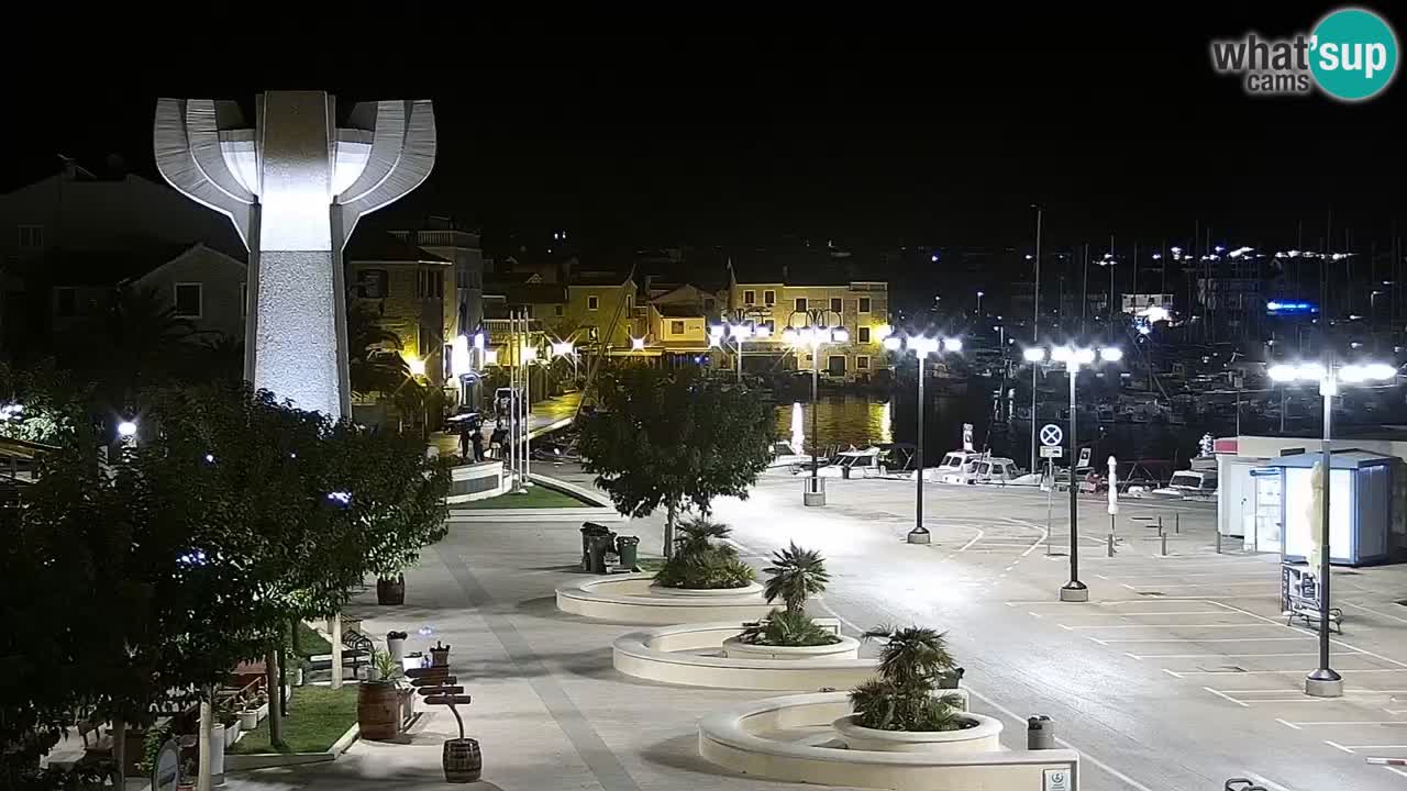 Vodice web kamera – marina i riva