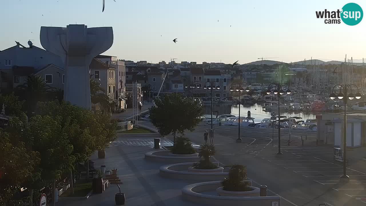 Vodice web kamera – marina i riva