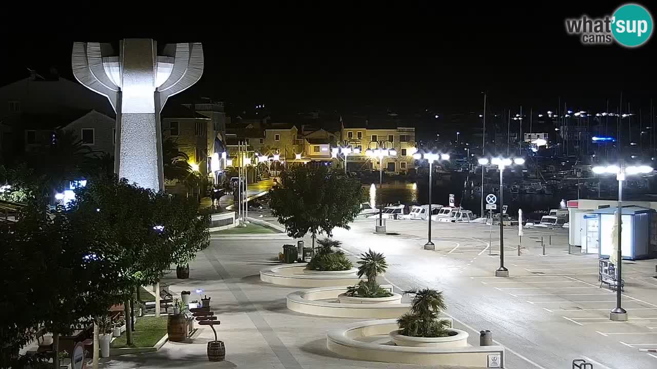 Vodice web kamera – marina i riva
