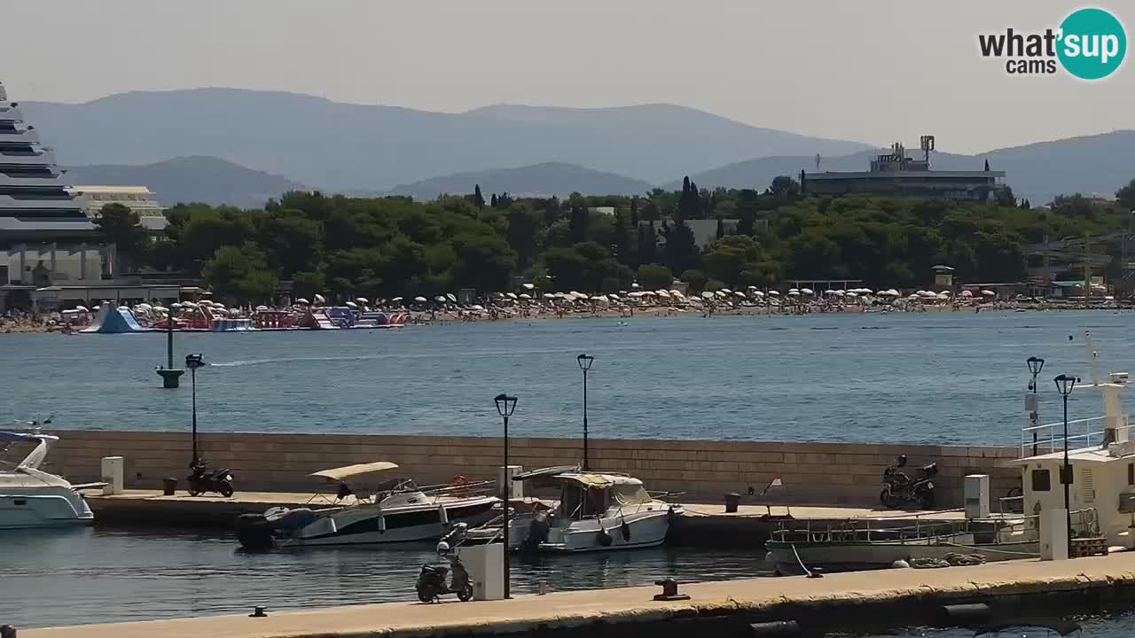 Vodice Live webcam – marina and  seafront