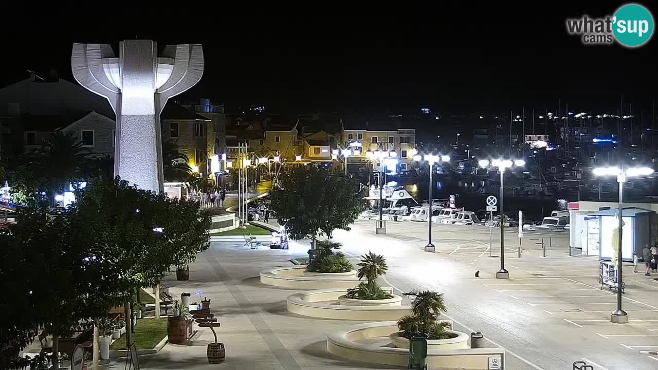 Vodice web kamera – marina i riva