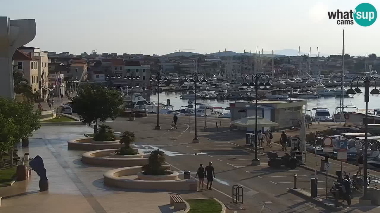 Vodice Live webcam – marina and  seafront