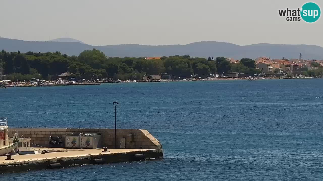 Vodice Live webcam – marina and  seafront