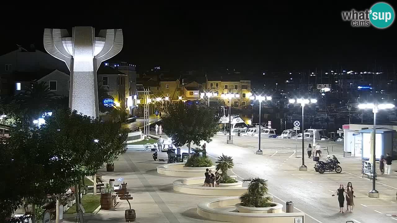 Vodice spletna kamera – marina in riva