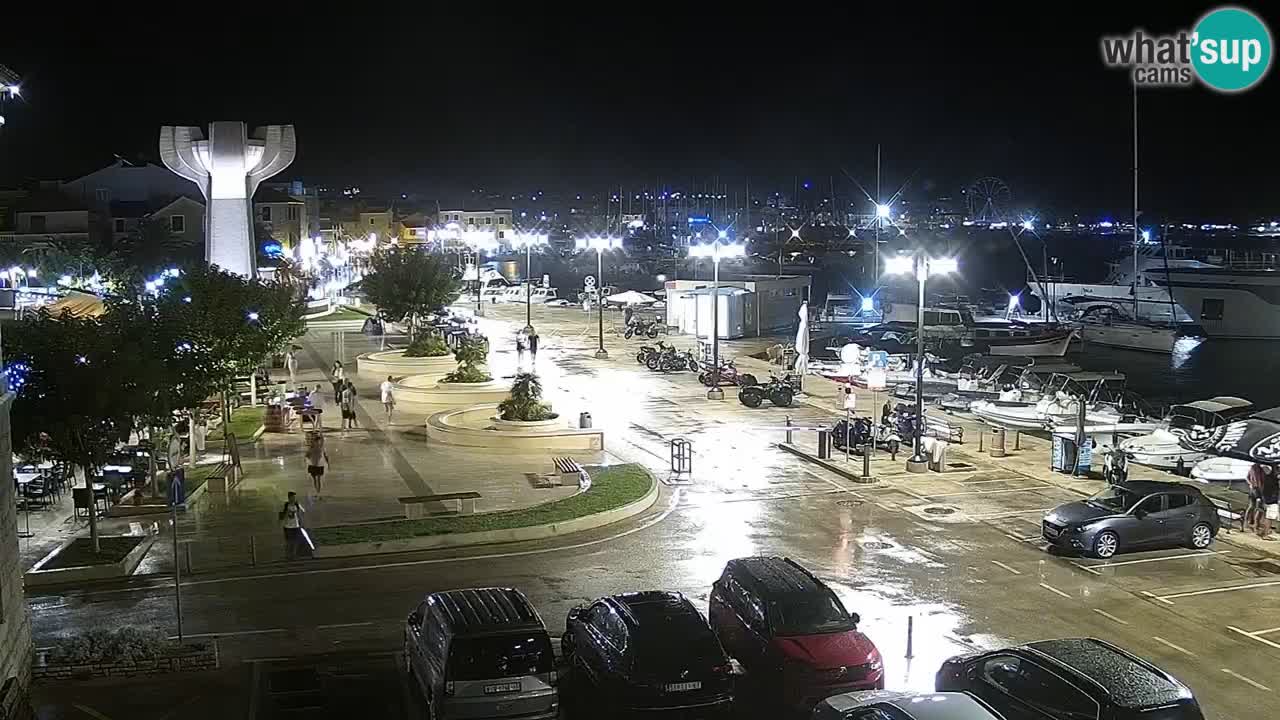 Vodice Live webcam – marina and  seafront
