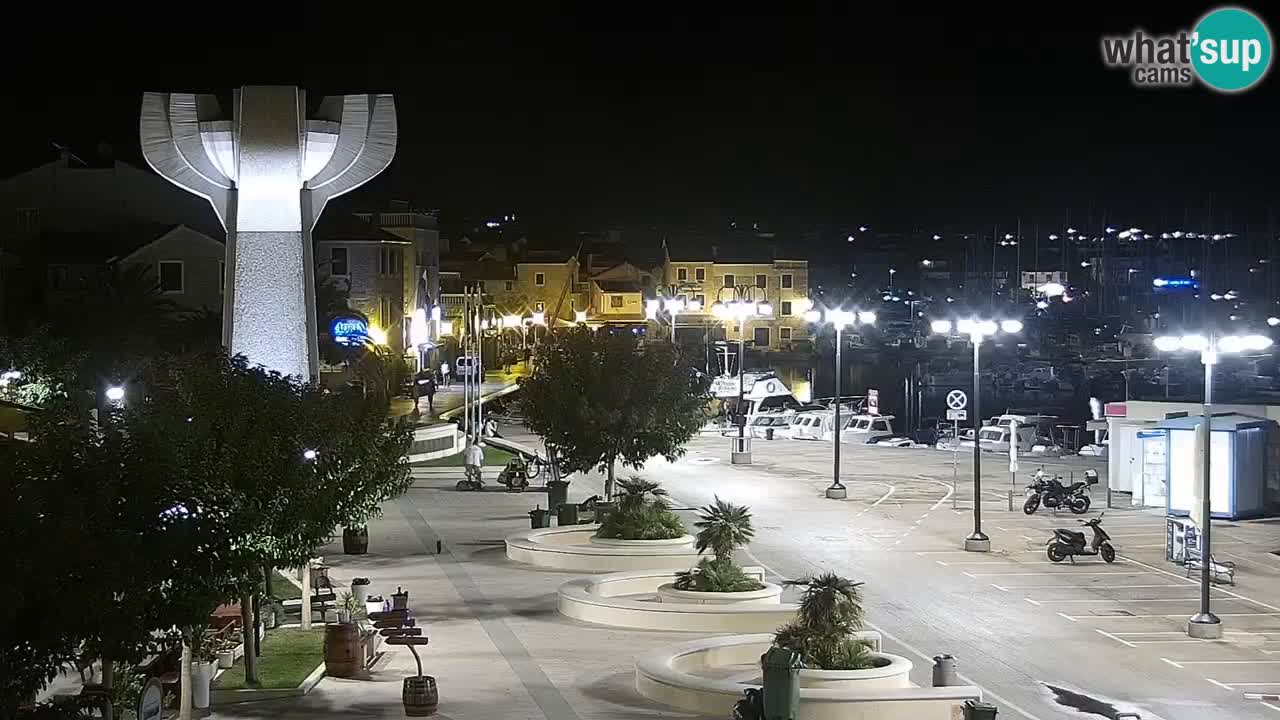 Vodice web kamera – marina i riva