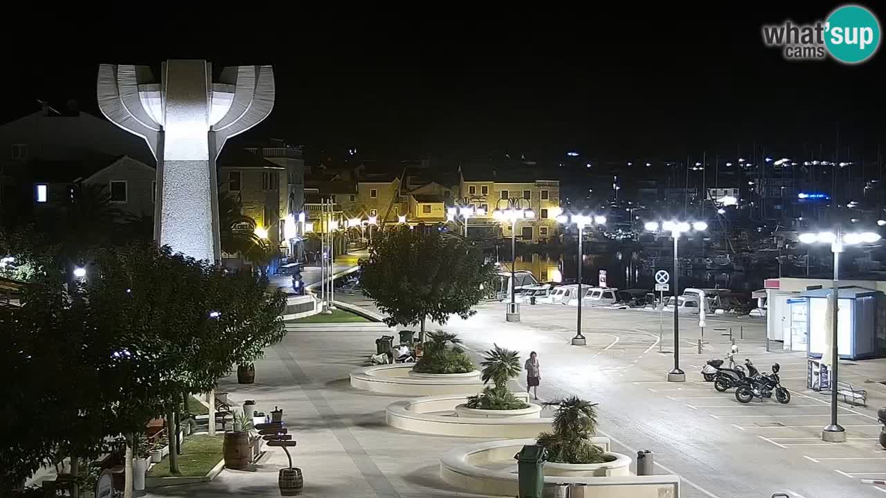 Vodice Live webcam – marina and  seafront