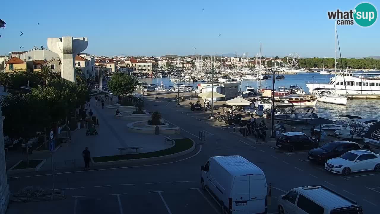 Vodice spletna kamera – marina in riva