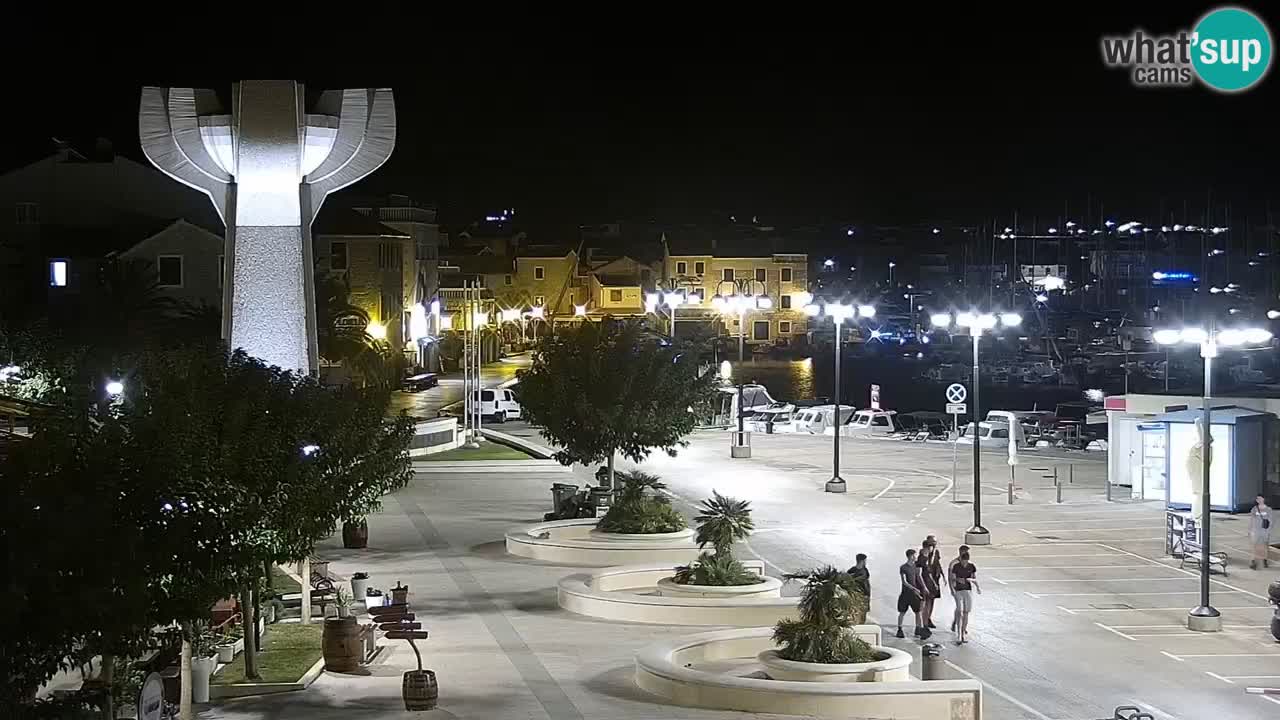 Vodice Live webcam – marina and  seafront