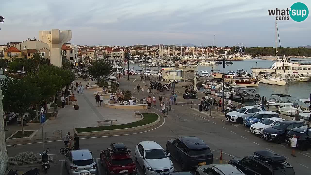 Vodice Live webcam – marina and  seafront