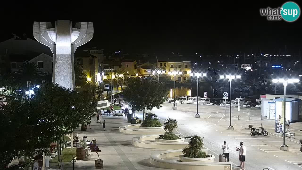 Vodice Live webcam – marina and seafront