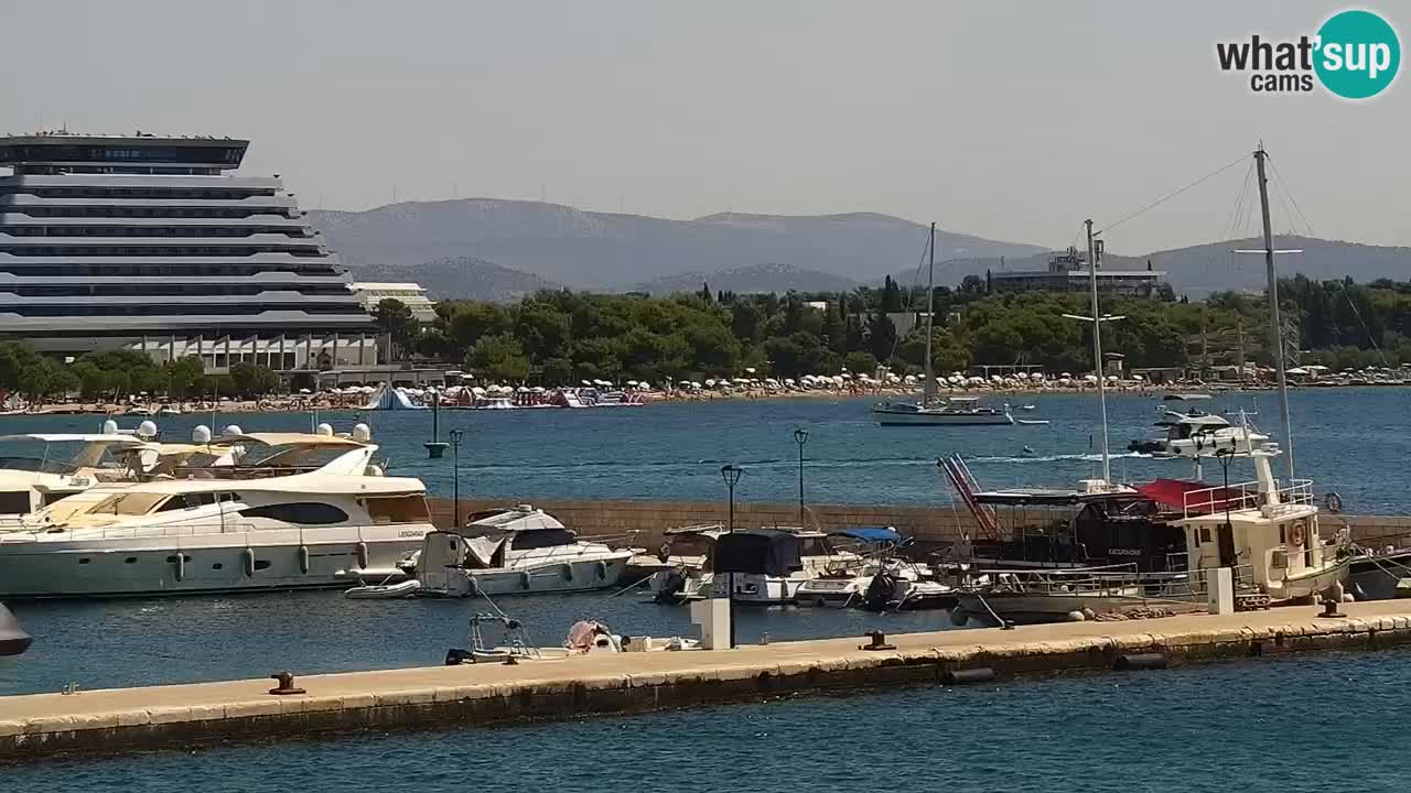 Vodice Live webcam – marina and  seafront