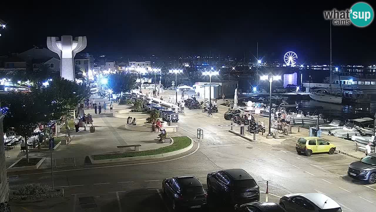 Vodice web kamera – marina i riva