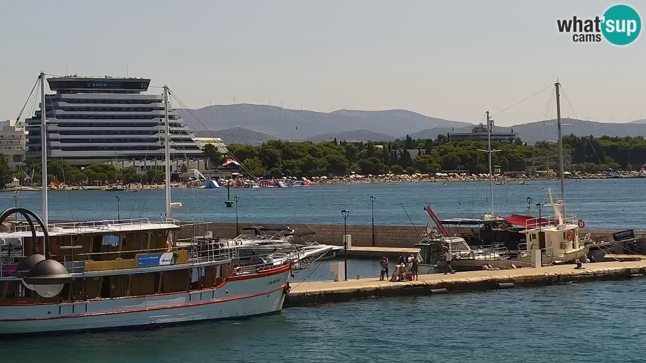 Vodice Live webcam – marina and  seafront