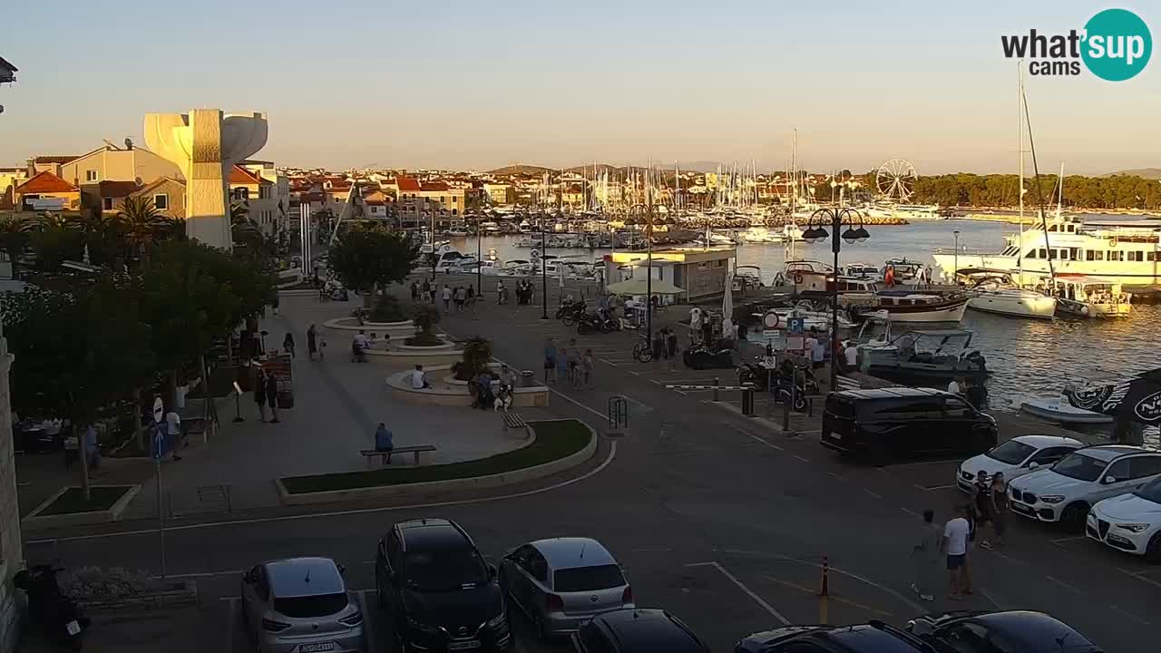 Vodice Live webcam – marina and  seafront