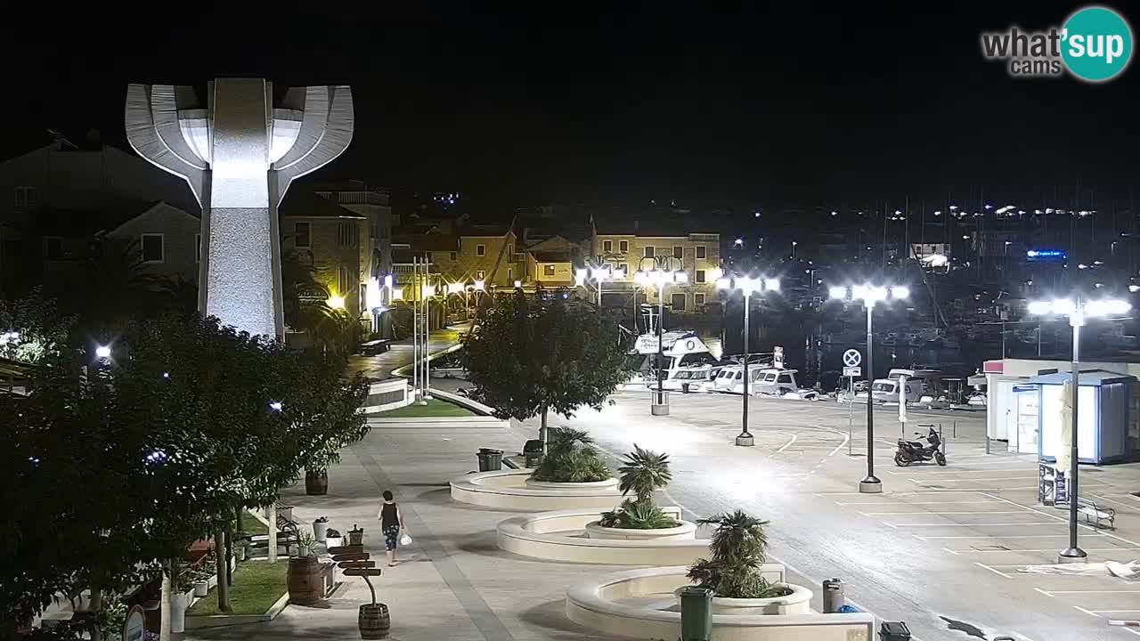 Vodice web kamera – marina i riva