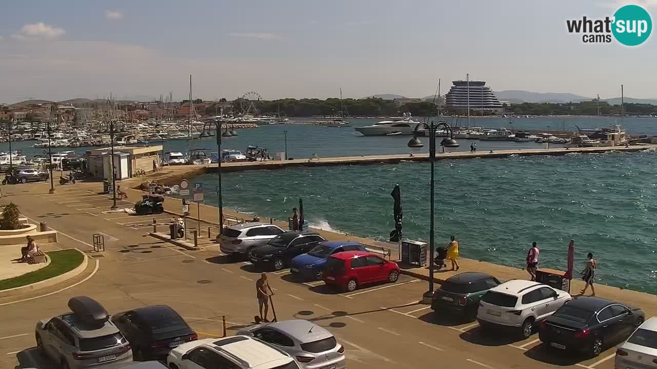 Vodice Live webcam – marina and  seafront