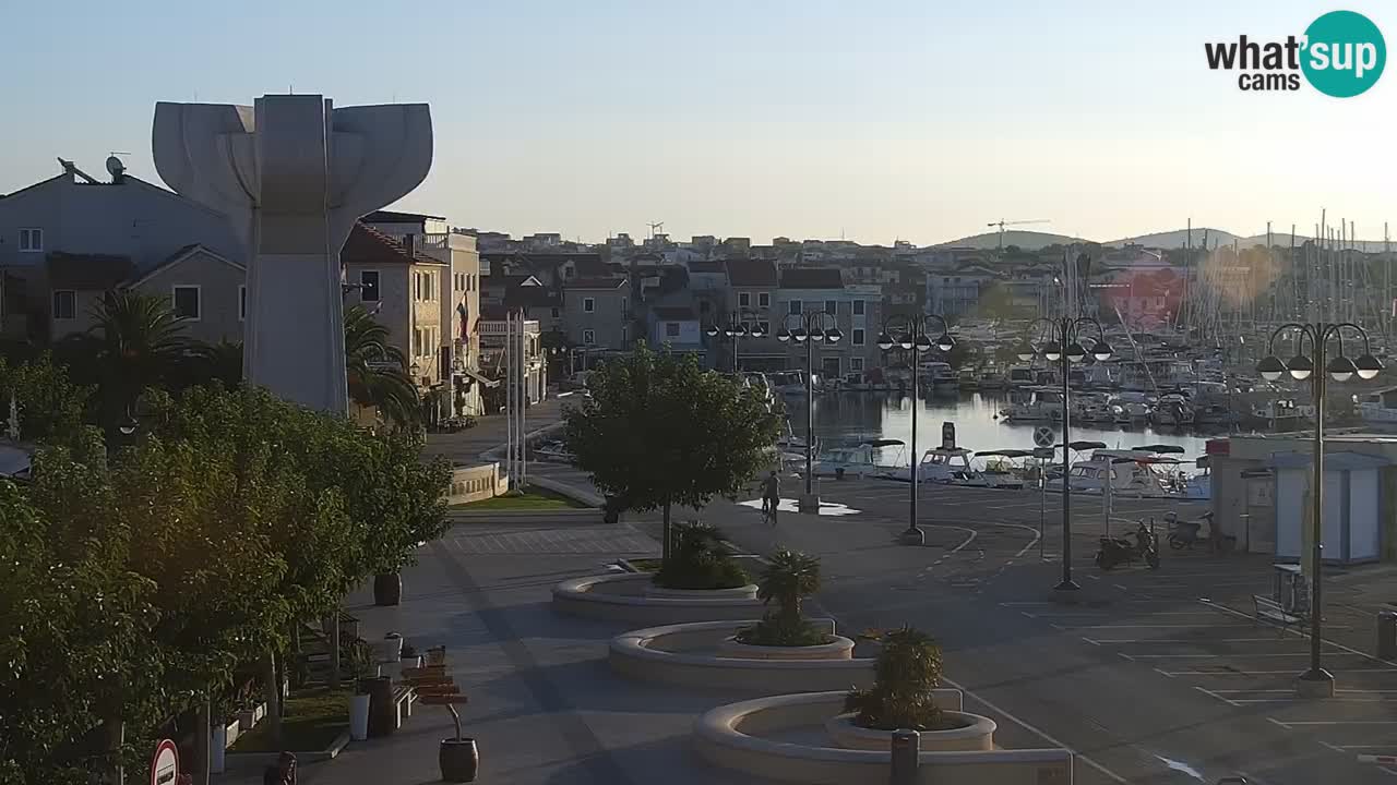 Vodice web kamera – marina i riva