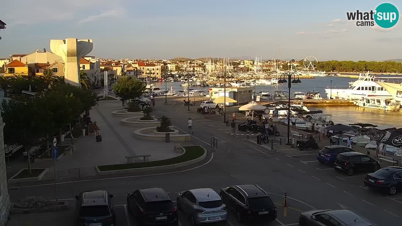 Vodice Live webcam – marina and seafront